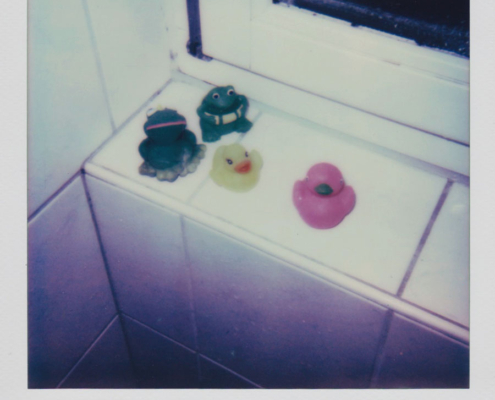 Polaroidfoto Quietschentchen
