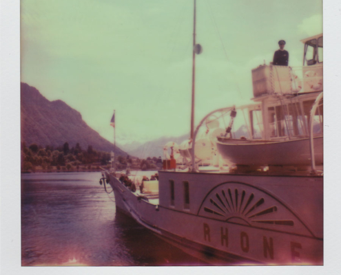 Polaroidfoto Lac Leman