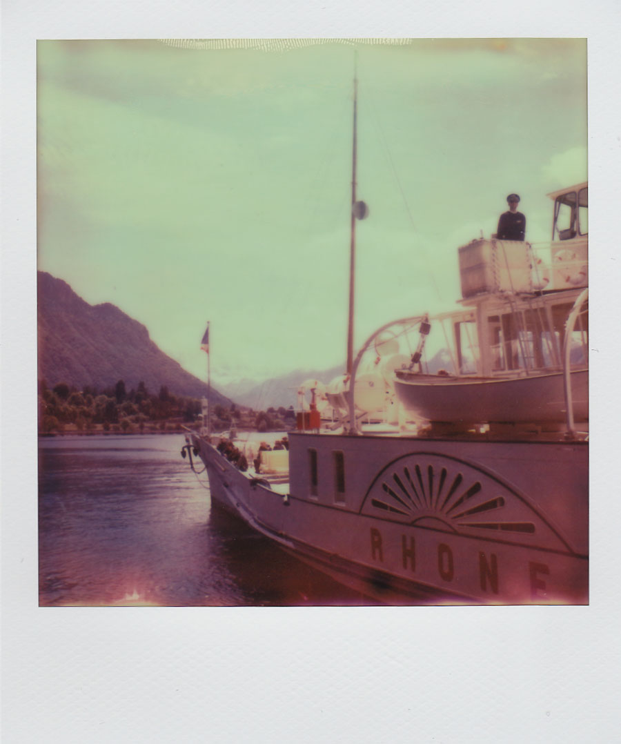 Polaroidfoto Lac Leman