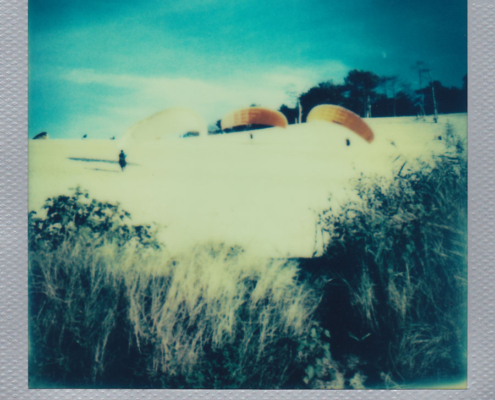 Polaroidfoto Paragliding Silverframe