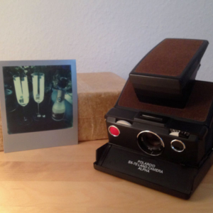 70er-Retro Polaroid «Land SX-70» Velours braun