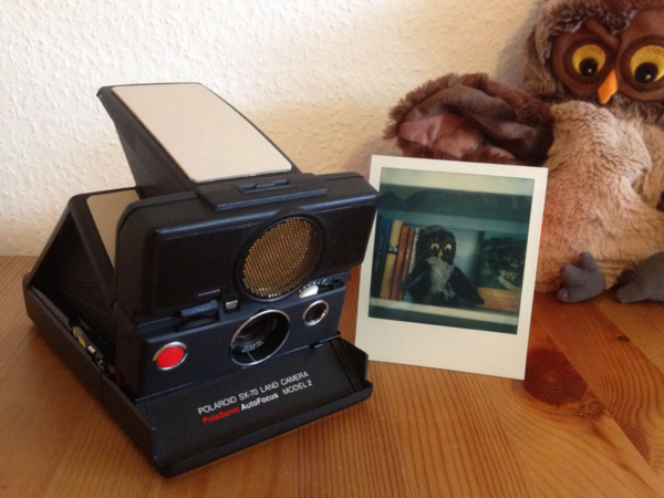 Polaroid «Land SX-70 PolaSonic» Model-2 AF Leder hellbeige