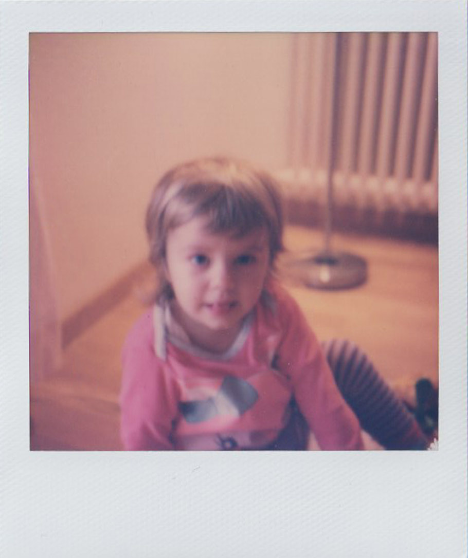 Polaroidfoto kleine Lisa