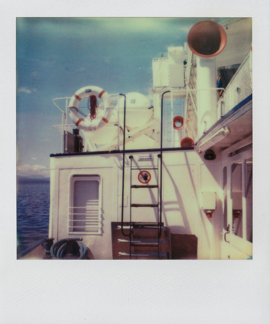 Polaroidfoto Lac Leman