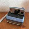 Polaroid one600 blau mit Blitz einklappbar