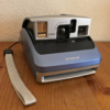 Polaroid one600 blau mit Blitz einklappbar